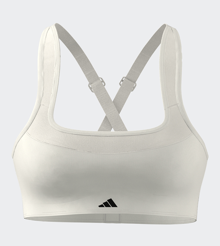 Buy Adidas TLRD Impact High Support Sports Bra In White