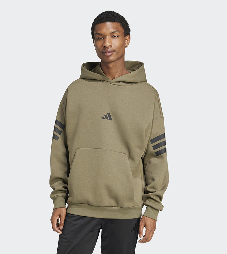 Buy Adidas Future Icons Stripes Hoodie In Green 6thStreet Qatar
