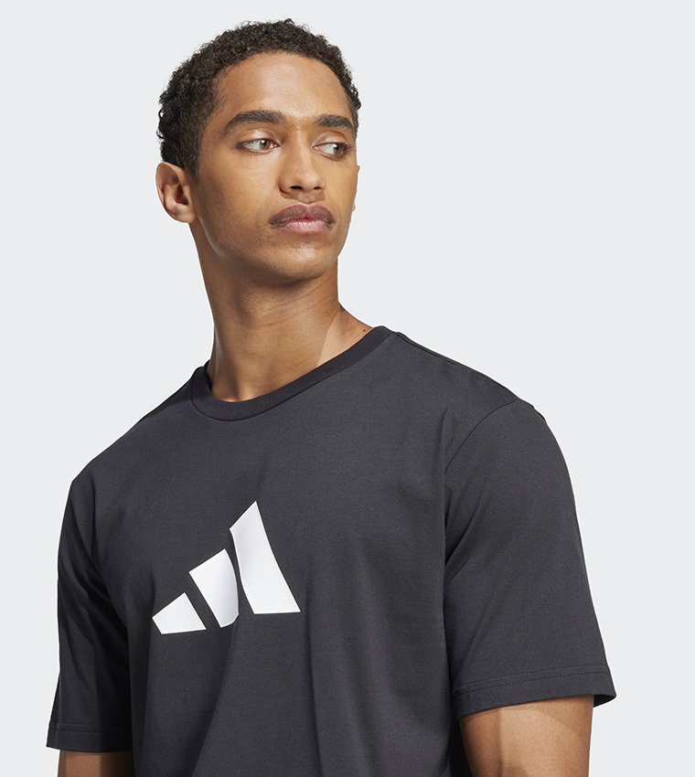 Future Icons 3 Bar Logo Print Casual T-Shirt