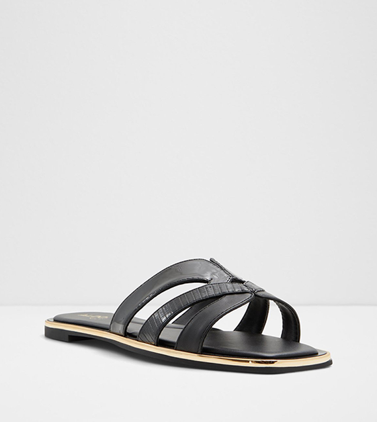 ADONAD Textured Flat Sandals