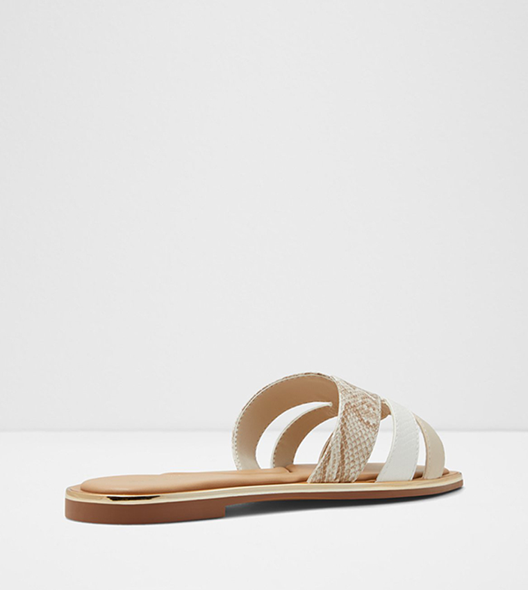 ADONAD Snakeskin Flat Sandals