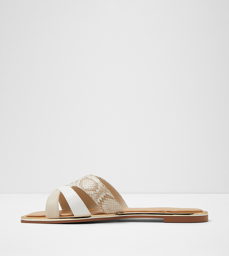 ADONAD Snakeskin Flat Sandals