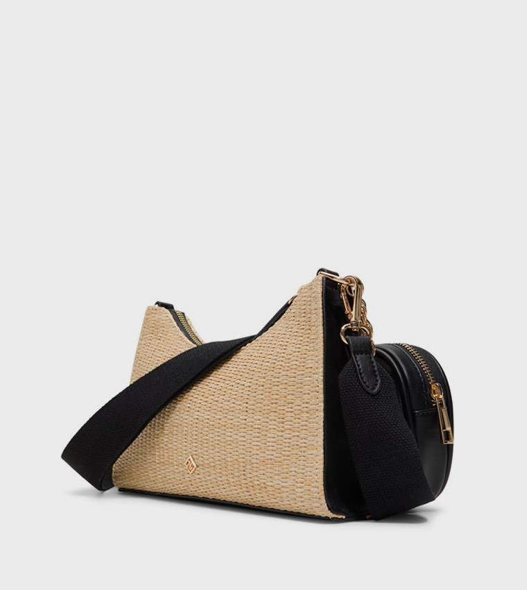 ADREDDIA Straw Crossbody Bag