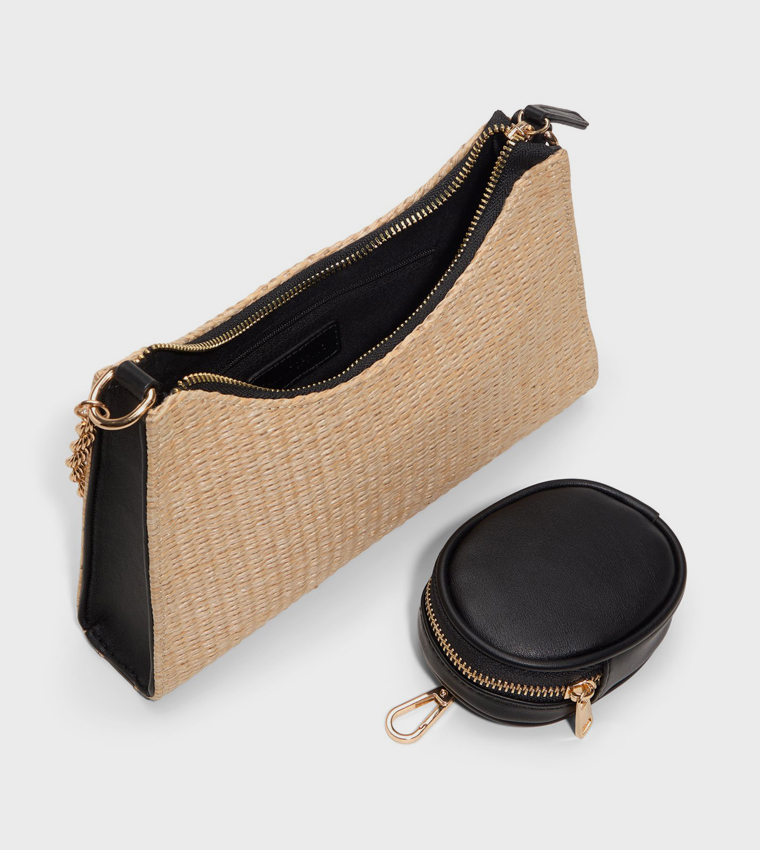 ADREDDIA Straw Crossbody Bag