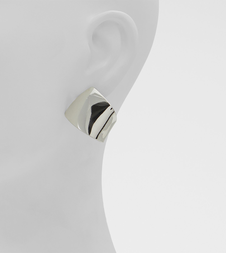 ADREGYN Silver-Tone Hoop Earrings
