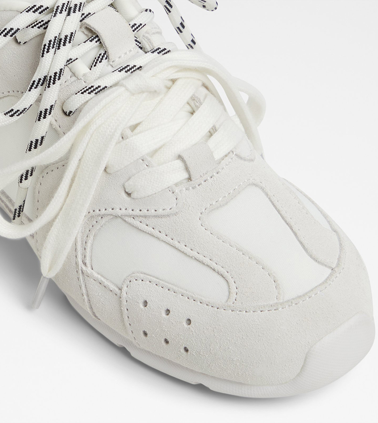 ADRELIA Lace-Up Denim Sneakers