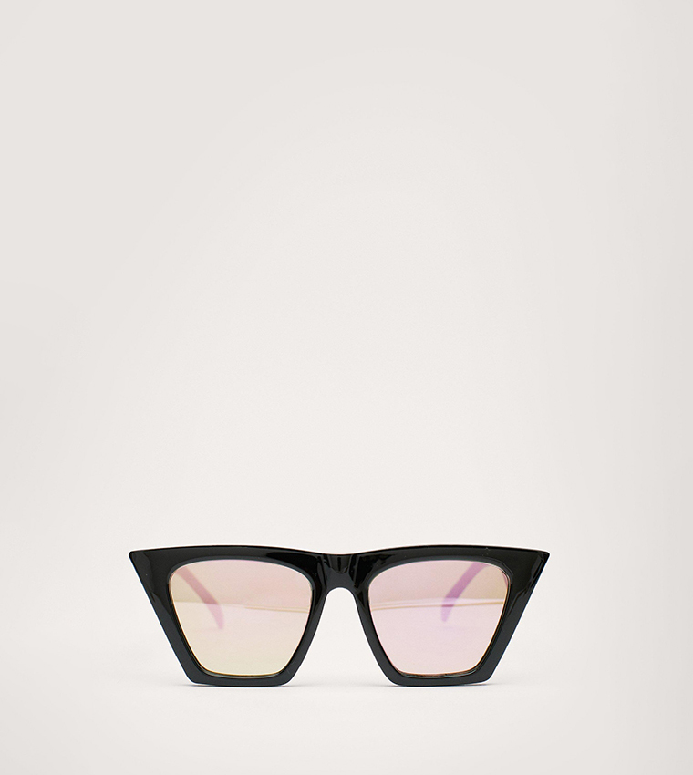 Flat top cat eye sunglasses best sale