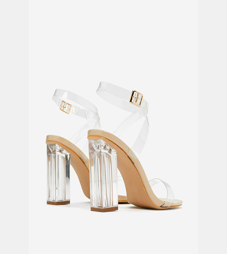 clear heels nasty gal