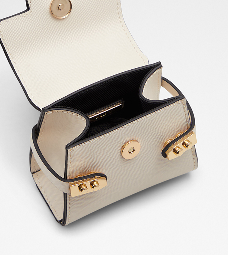 AGRIOLA Textured Top Handle Mini Bag