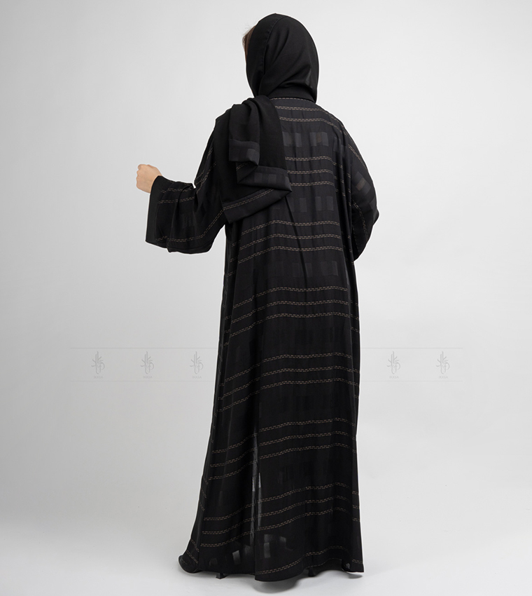 Self Design Casual Abaya with Matching Sheila