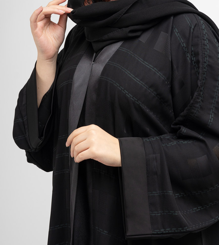 Self Design Casual Abaya with Matching Sheila