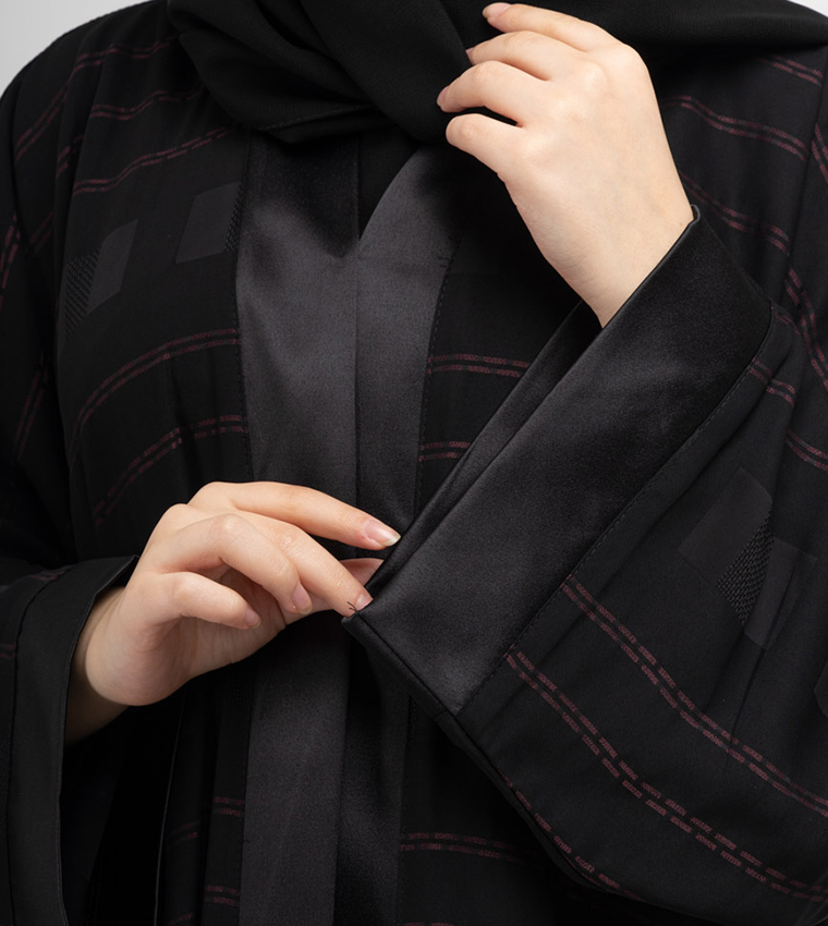 Self Design Casual Abaya with Matching Sheila