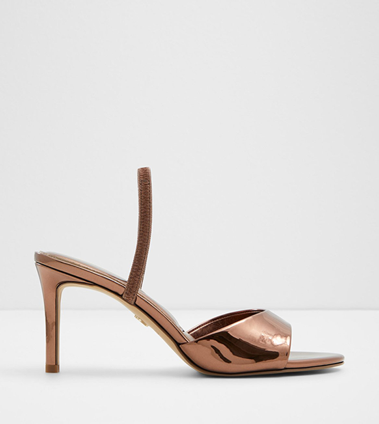 Metallic brown heels cheap