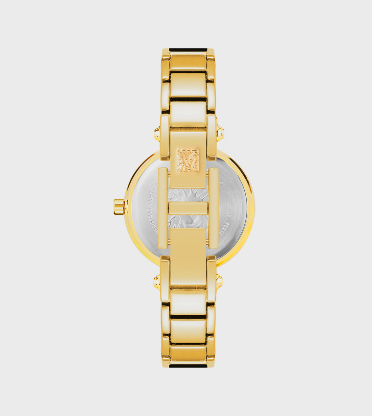 Black Dial Stainless Steel Strap Analog Watch