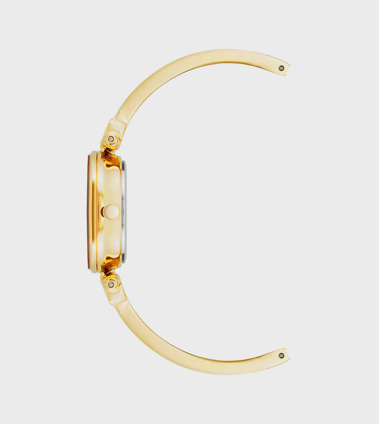 Black Dial Stainless Steel Strap Analog Watch