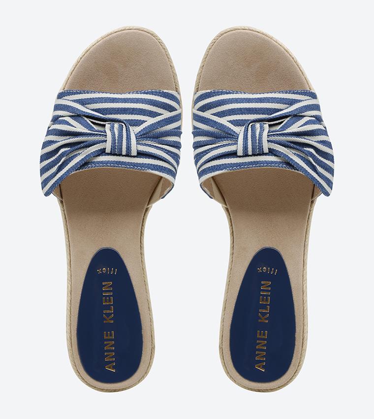 Buy Anne Klein Zandal Espadrille Wedge Sandals Navy In Navy | 6thStreet  Saudi Arabia