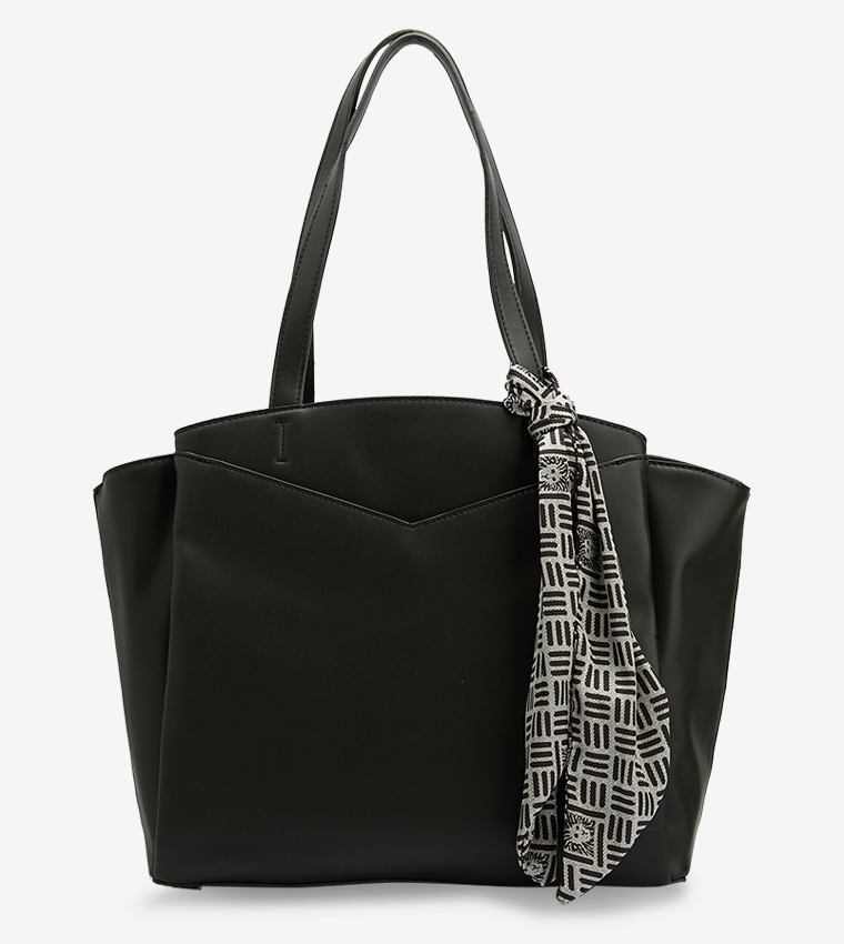 Anne klein tote online bag black