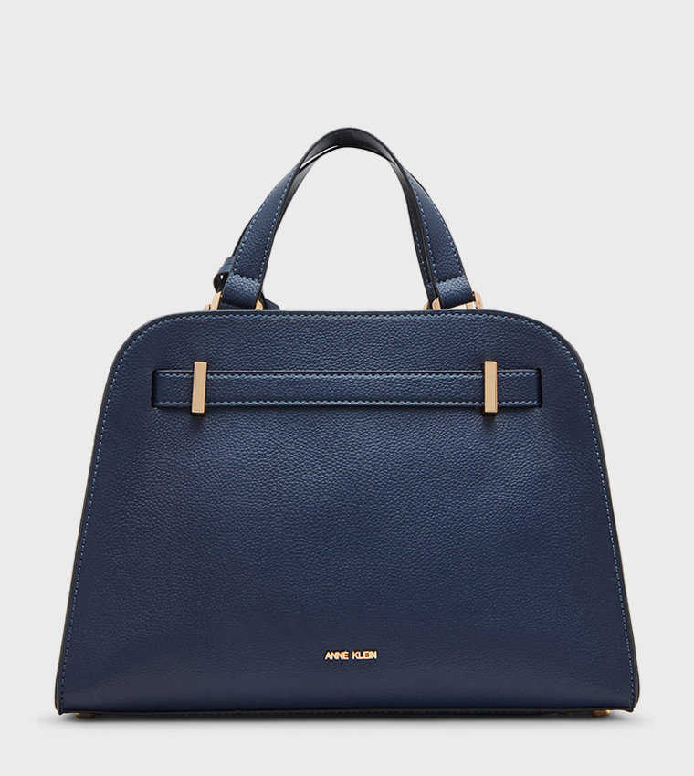 Textured Satchel Bag