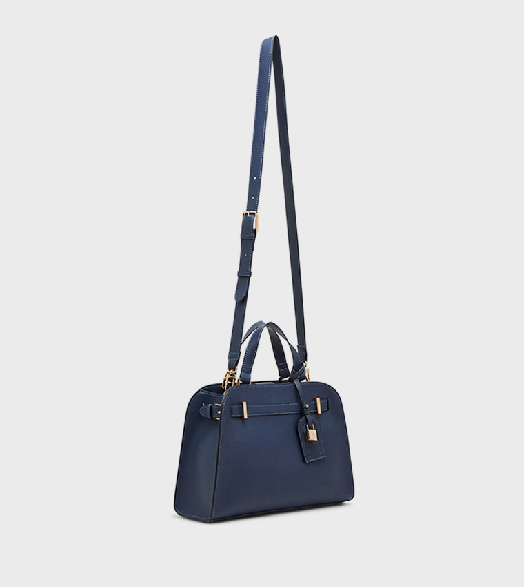Textured Satchel Bag