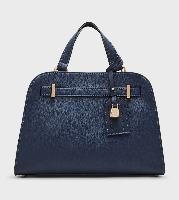 Textured Satchel Bag