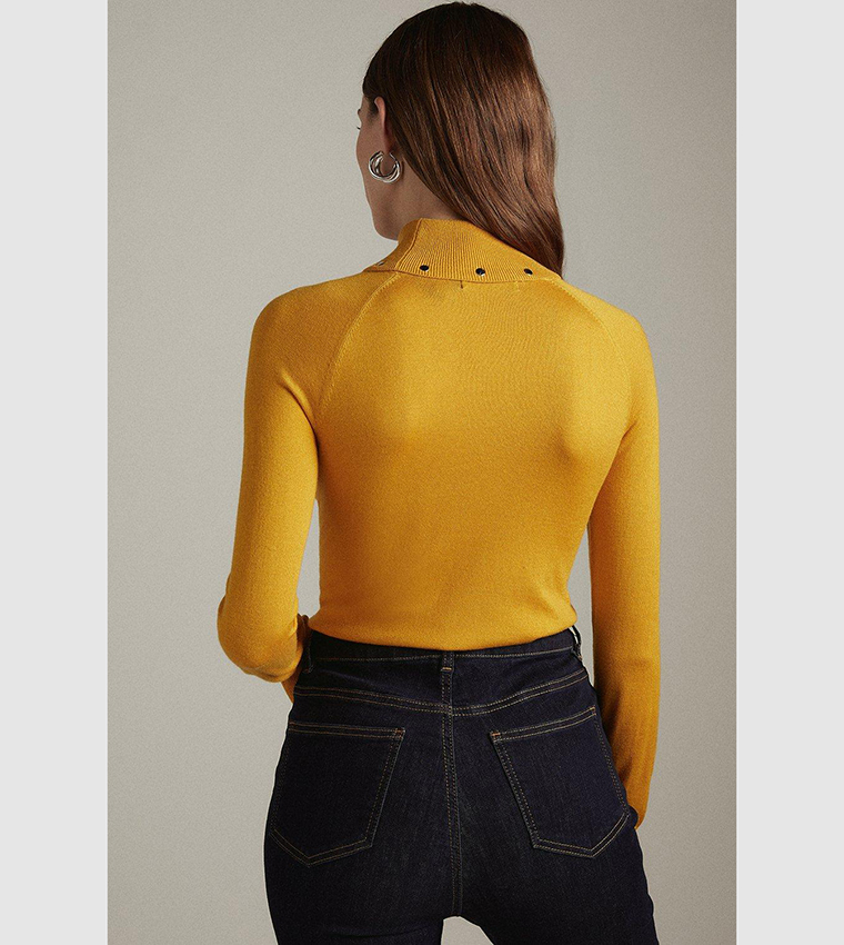 karen millen yellow top