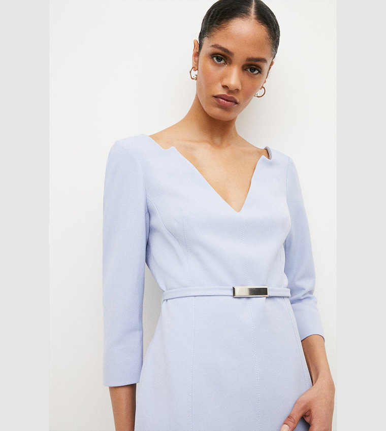 princess polly baby blue dress Grace Kelly Blue Chiffon Dress main image 0