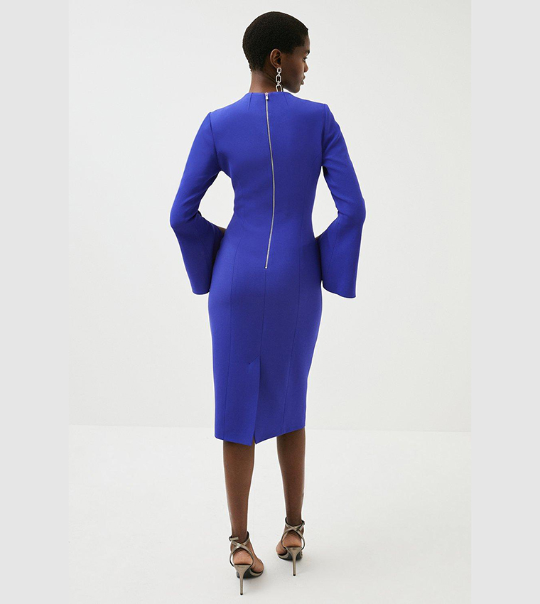 Pencil Dress Karen Millen Electric Blue Dress KAREN MILLEN Cobalt