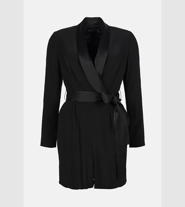 Karen millen clearance black tuxedo dress