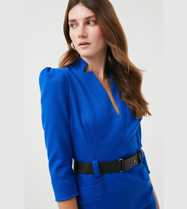 Karen Millen Oversized Belted Blazer Dress Wrap Dress Karen Millen