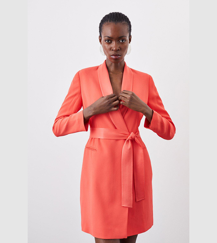 Karen millen dress coral top