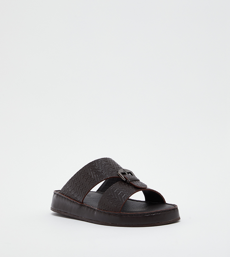 Logo Embossed Comfort Traditional Sandals