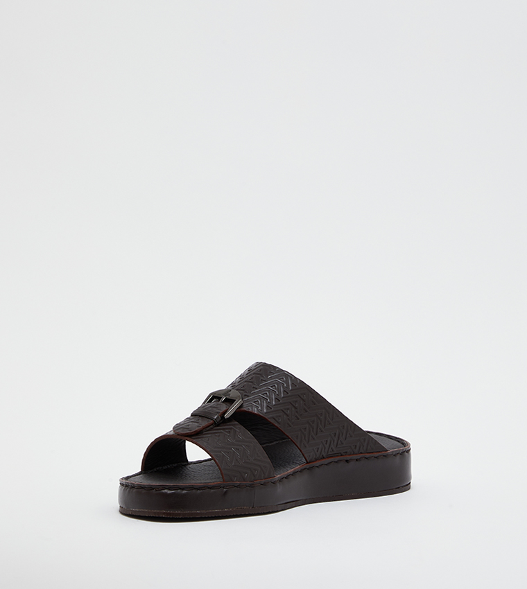 Logo Embossed Comfort Traditional Sandals