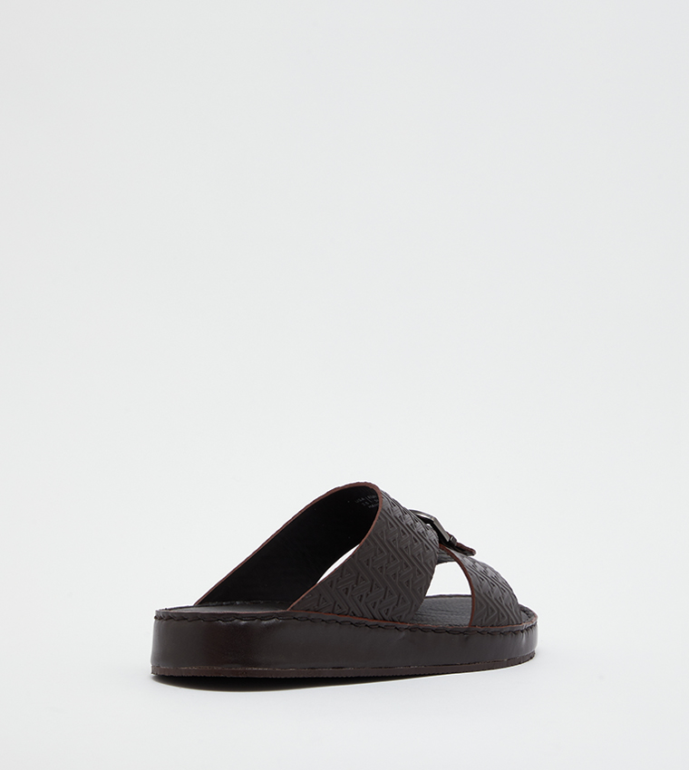 Logo Embossed Comfort Traditional Sandals