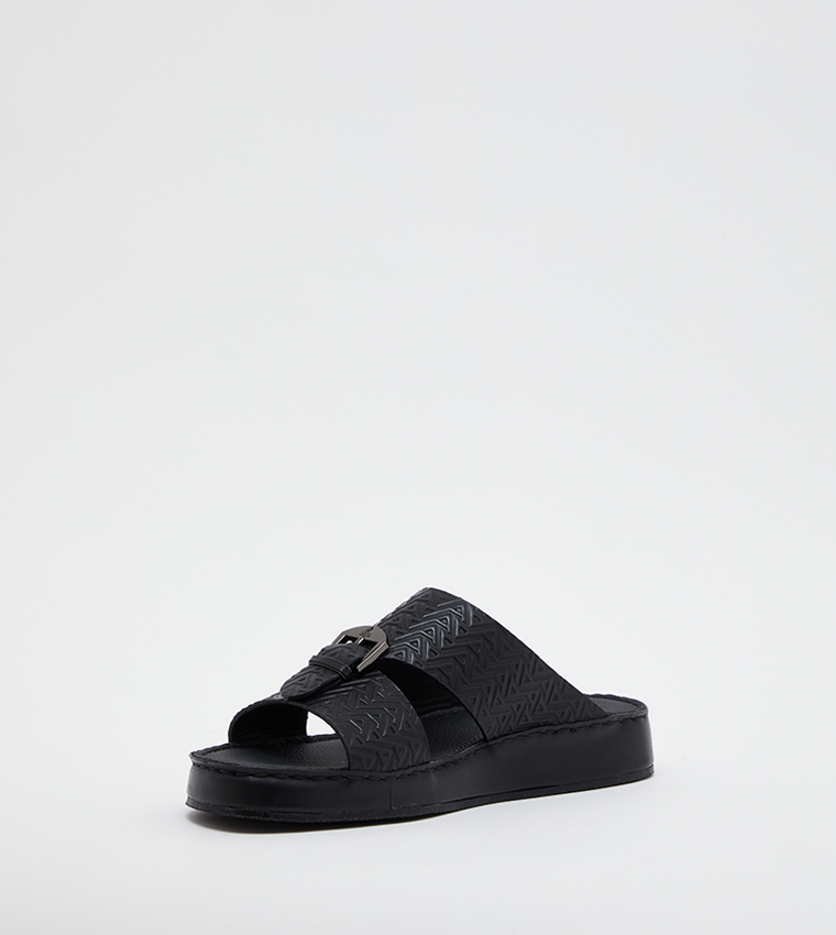 Logo Embossed Comfort Traditional Sandals