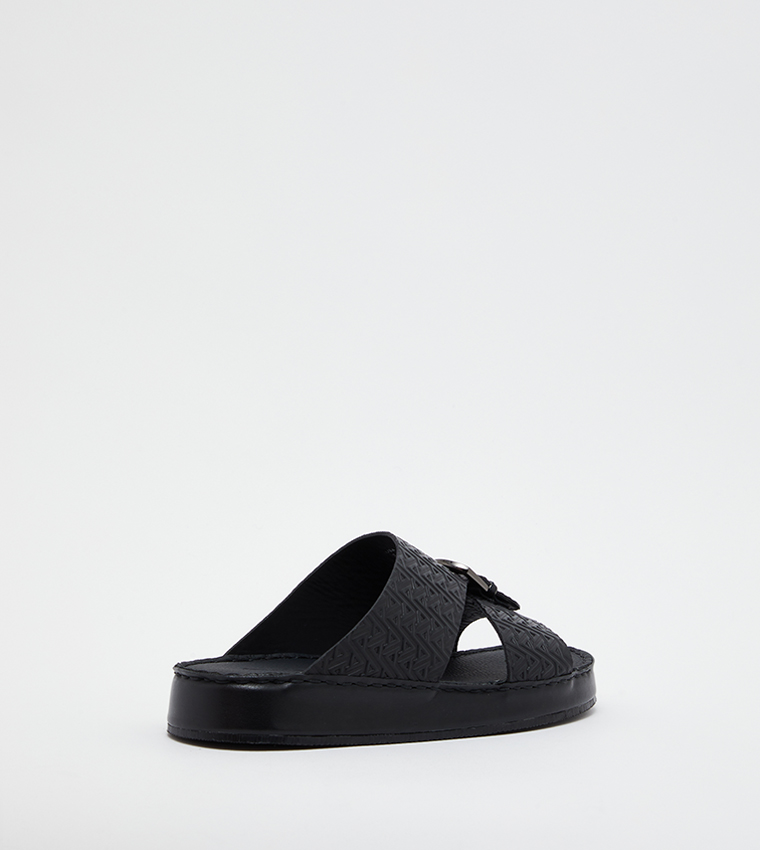 Logo Embossed Comfort Traditional Sandals