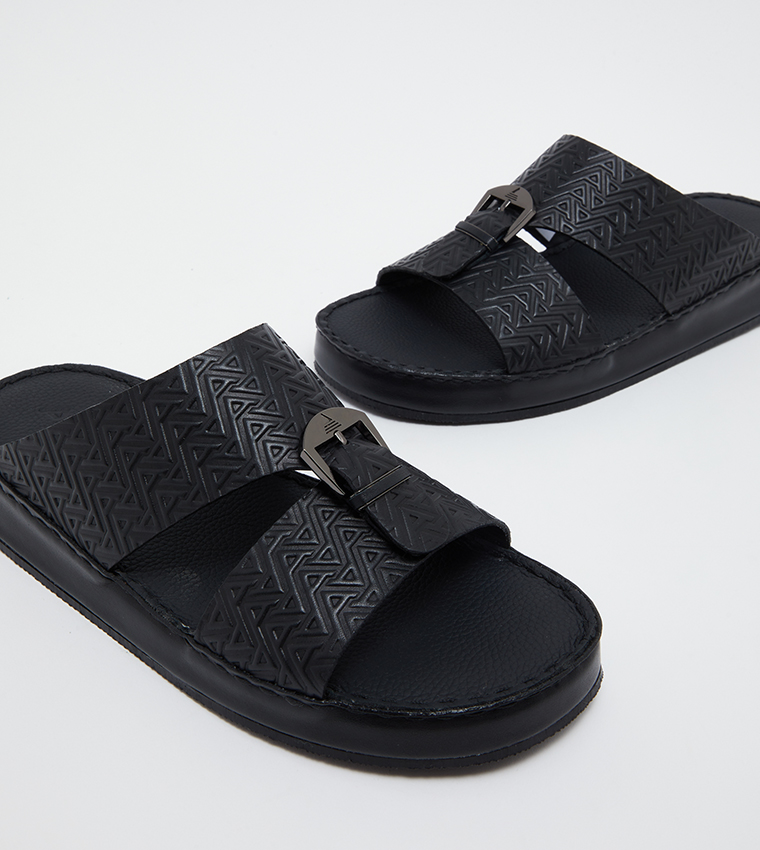 Logo Embossed Comfort Traditional Sandals