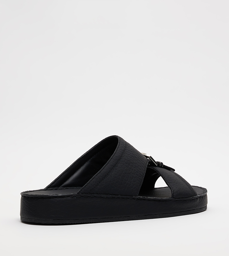 Textured Open Toe Arabic Sandals