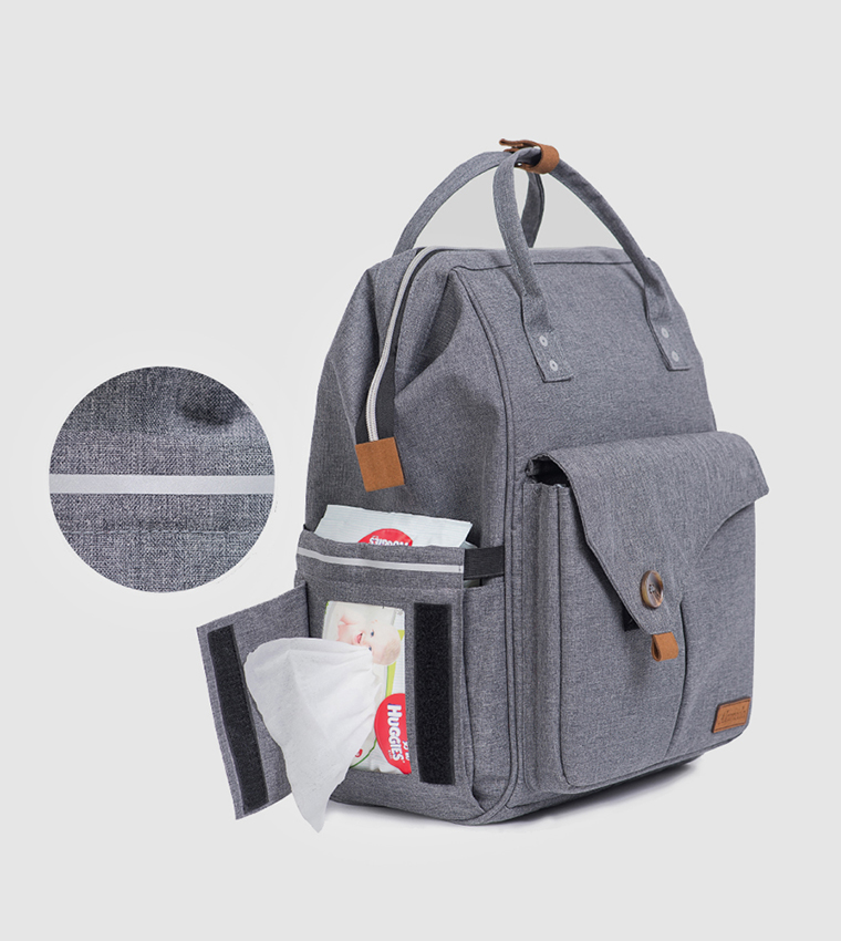 حقيبة ظهر للحفاضات - لارج