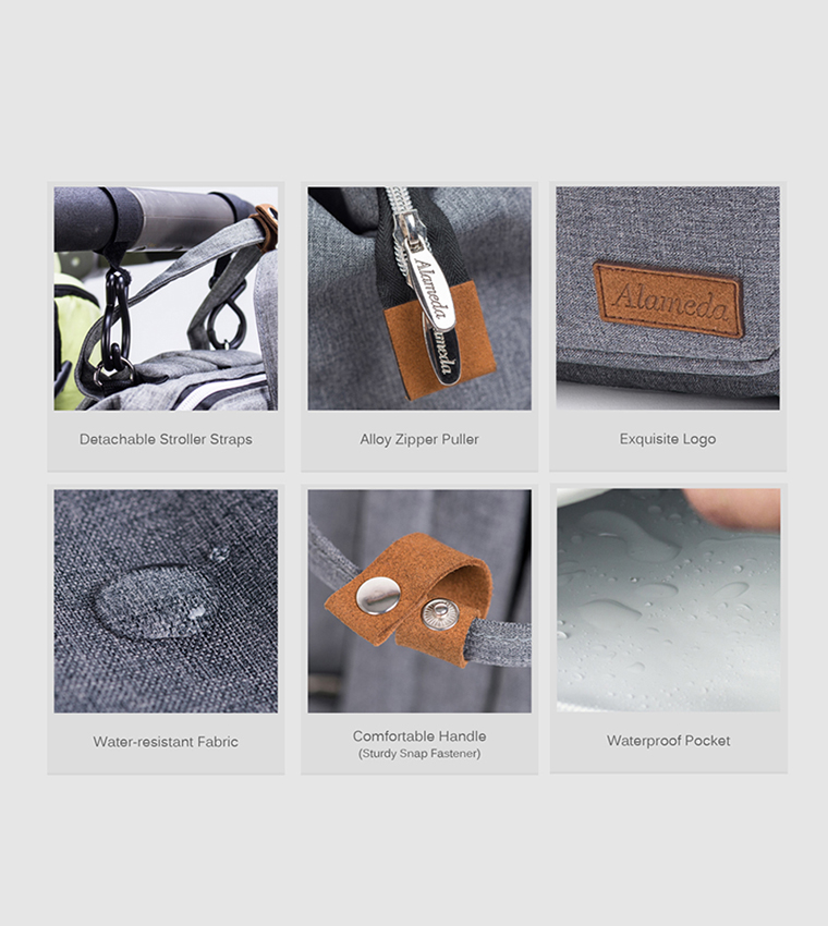 حقيبة ظهر للحفاضات - لارج