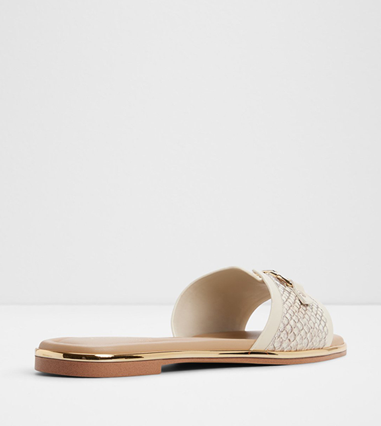 ALAMASSI Open Toe Flat Sandals
