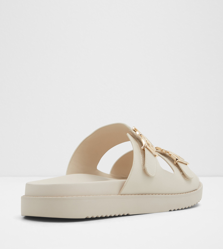 ALESSIE Metal Accent Flat Sandals