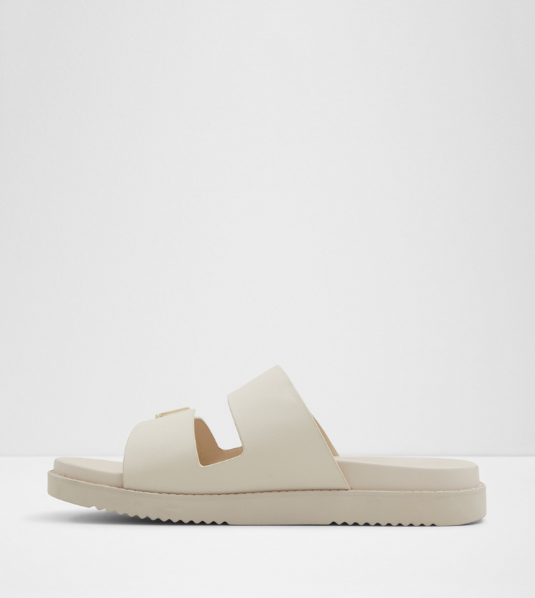 ALESSIE Metal Accent Flat Sandals