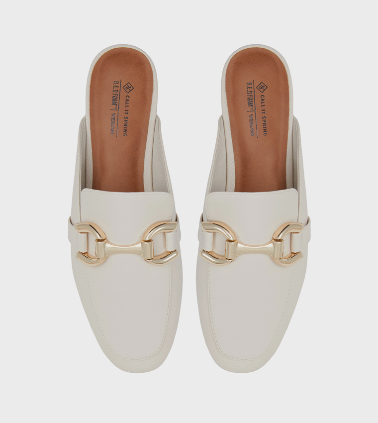 ALIZEE Accessory Detail Loafer Mules