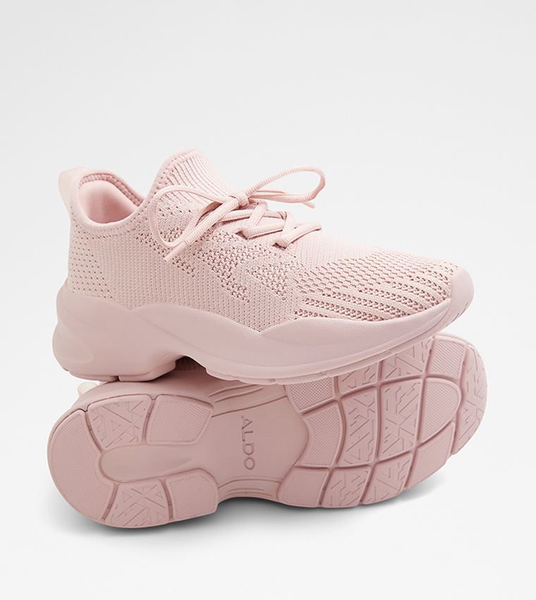 Buy Aldo ALLDAY Knitted Round Toe Sneakers In Pink 6thStreet UAE