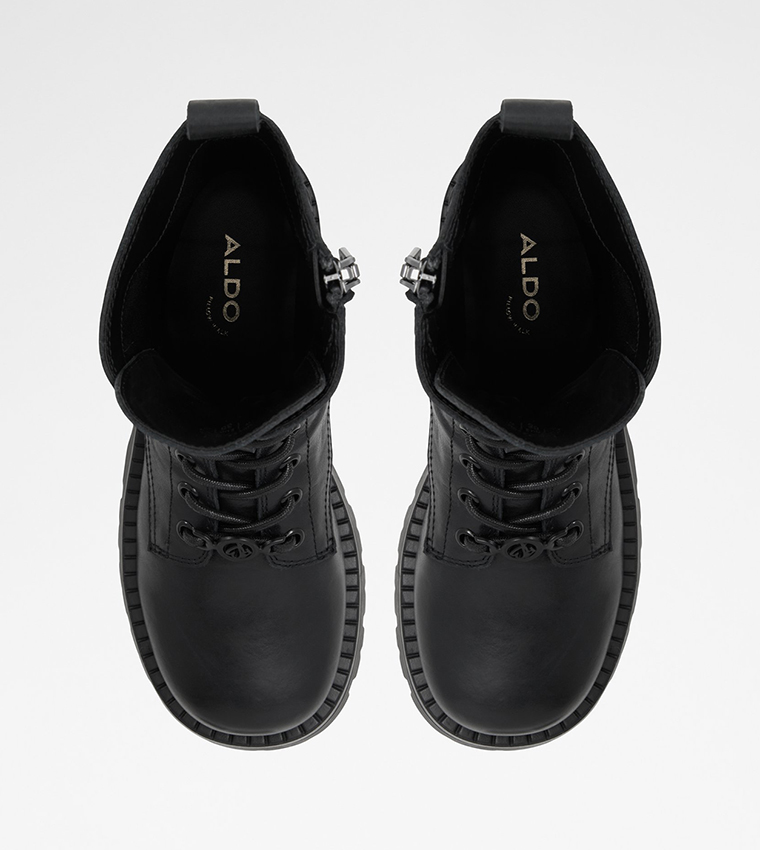 Buy Aldo ALLEA Lace Up Calf Boots In Black 6thStreet Oman