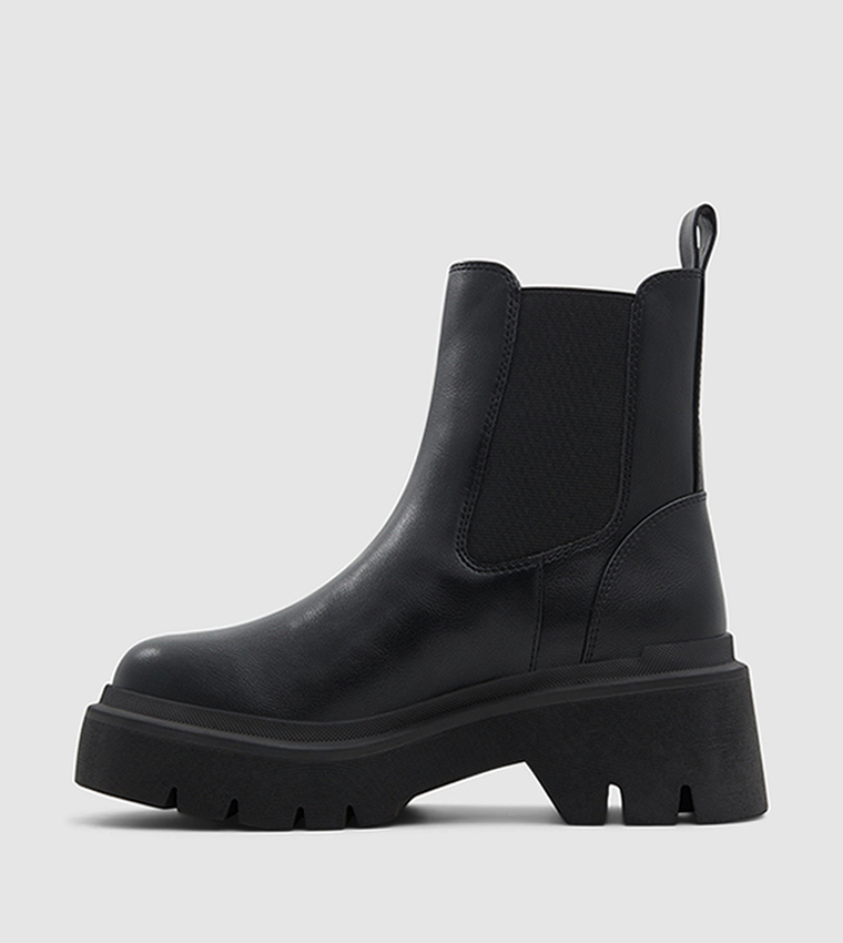 Chunky heel chelsea ankle boots cheap