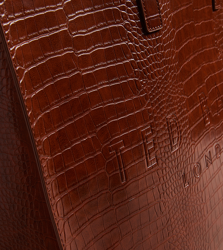 ALLICON Croc Textured Tote Bag
