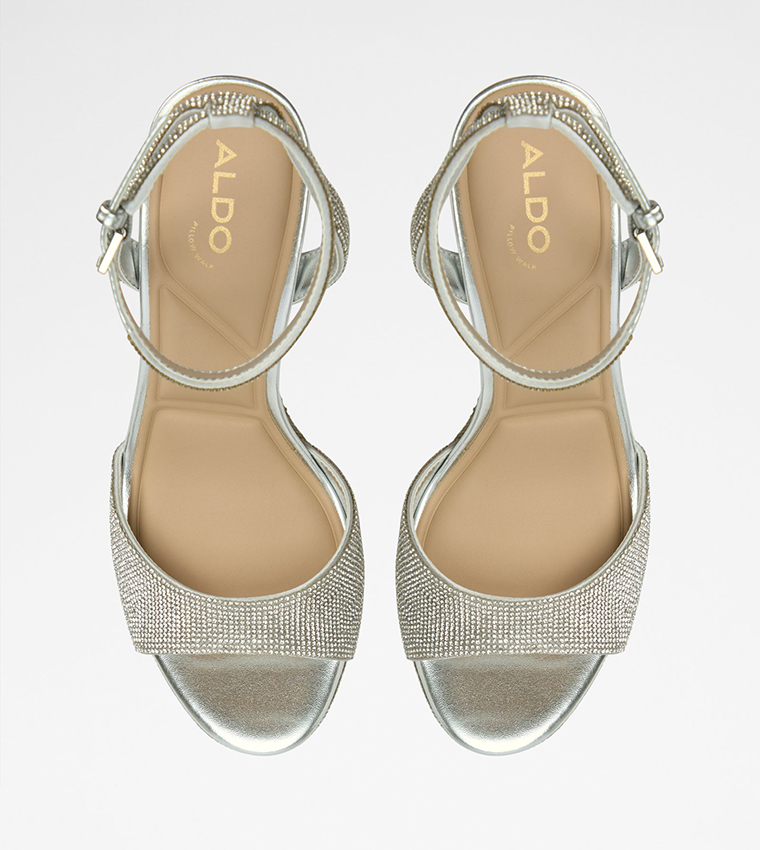 ALLURING Embellished Platform Heel Sandals