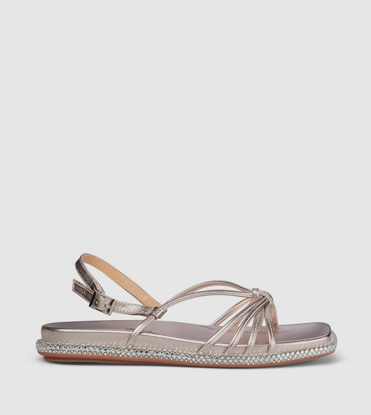 MALABE Sheen Flat Sandals