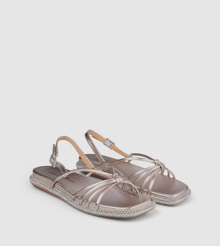 MALABE Sheen Flat Sandals
